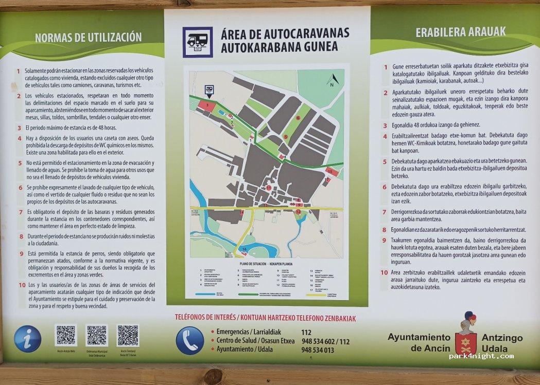 Área de Servicio para autocaravanas de Ancín. - Foto 7