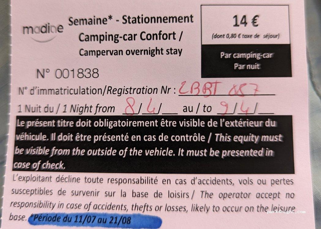 Aire de camping-cars confort Heudicourt