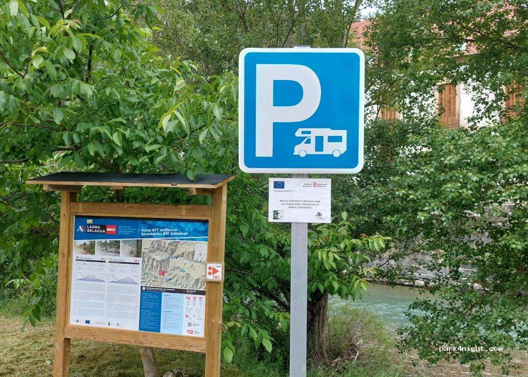 Área de autocaravanas del Roncal