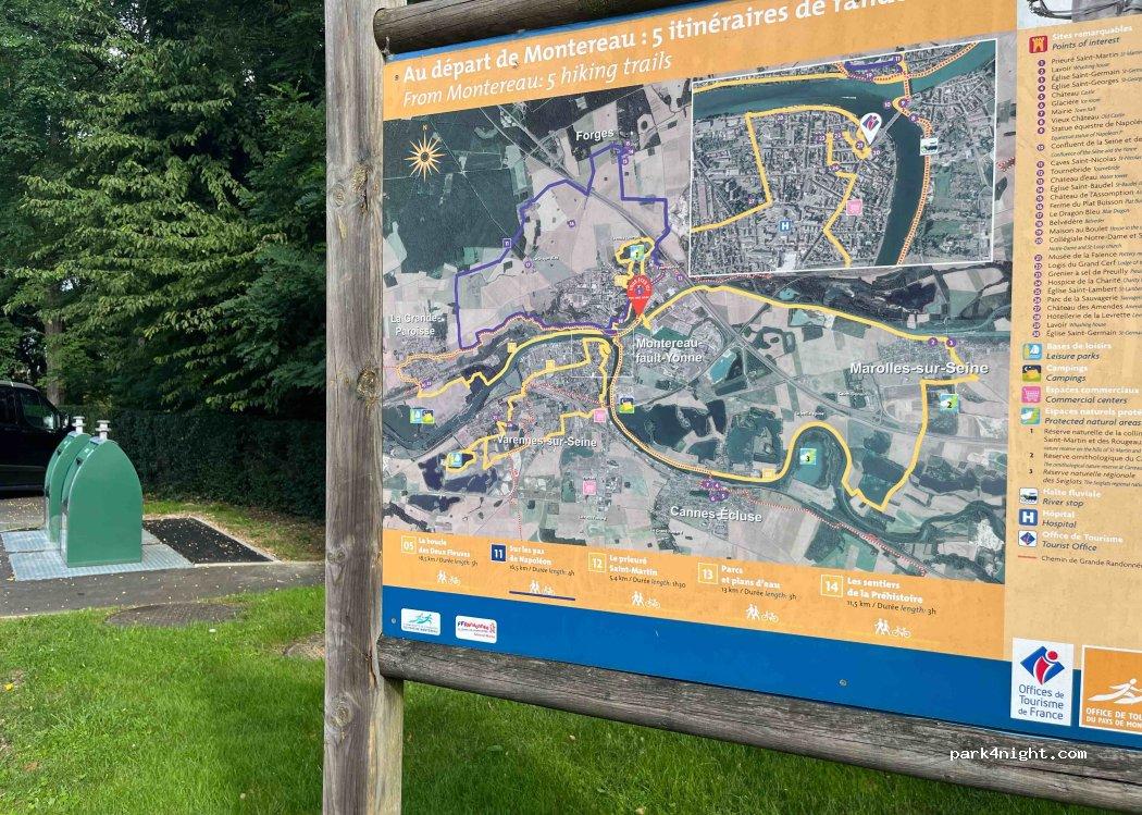 aire de services et stationnement camping cars 77130 Cannes-Écluse - Foto 2