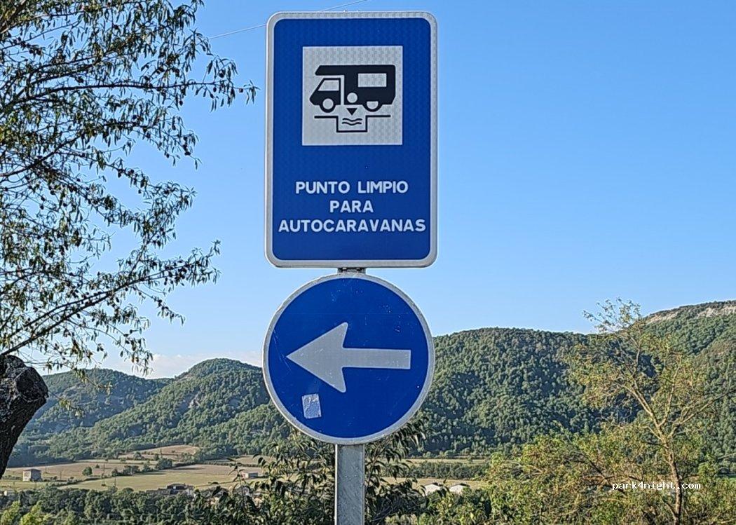 Área autocaravanas Aínsa