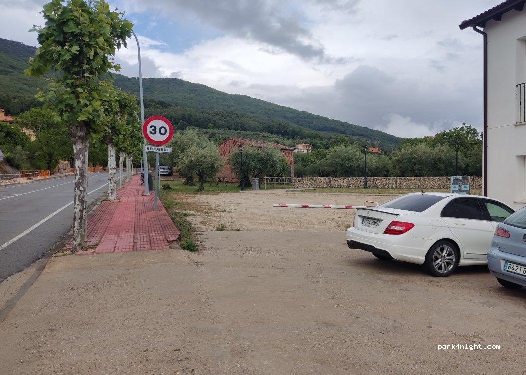 Área autocaravanas Valverde de la Vera