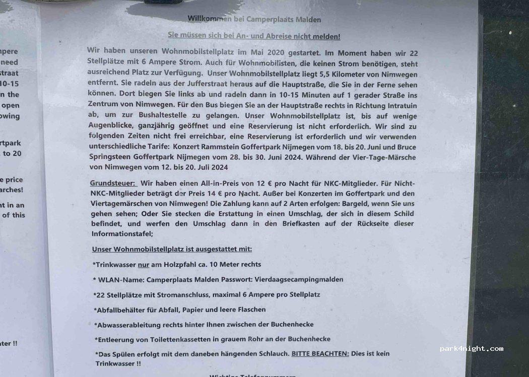 Camperplaats Malden - Foto 3