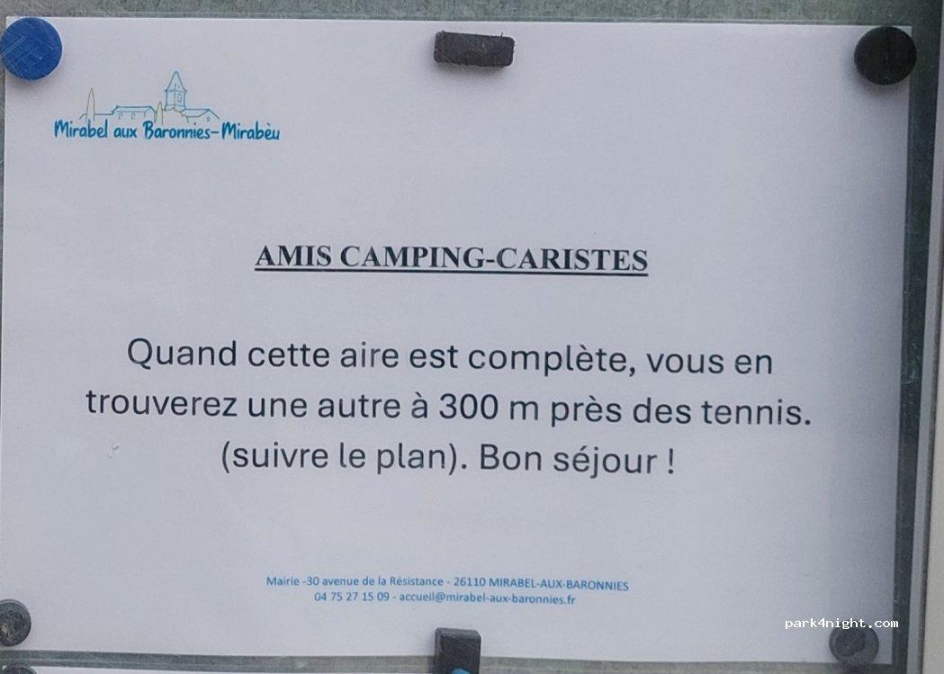 Area sosta camper 26110 Mirabel-aux-Baronnies - Foto 4
