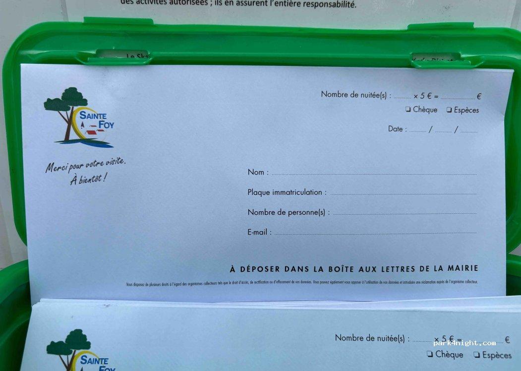 Aire de camping-car SAINTE FOY - Foto 2