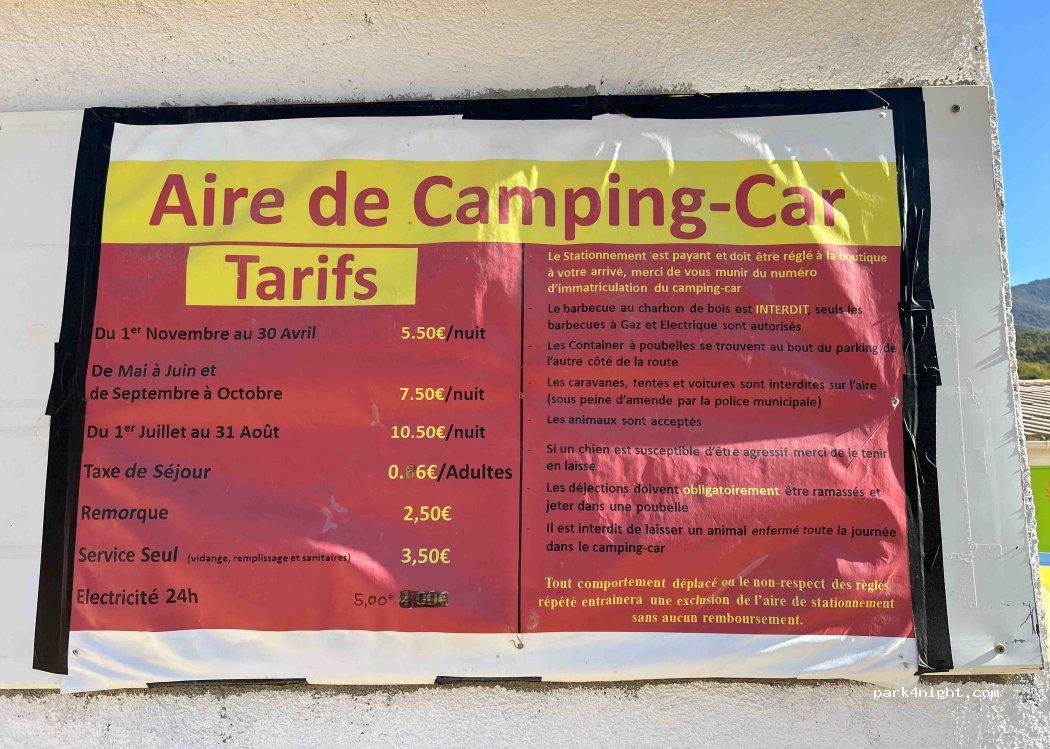 Aire camping-cars les salles sur verdon - Foto 2