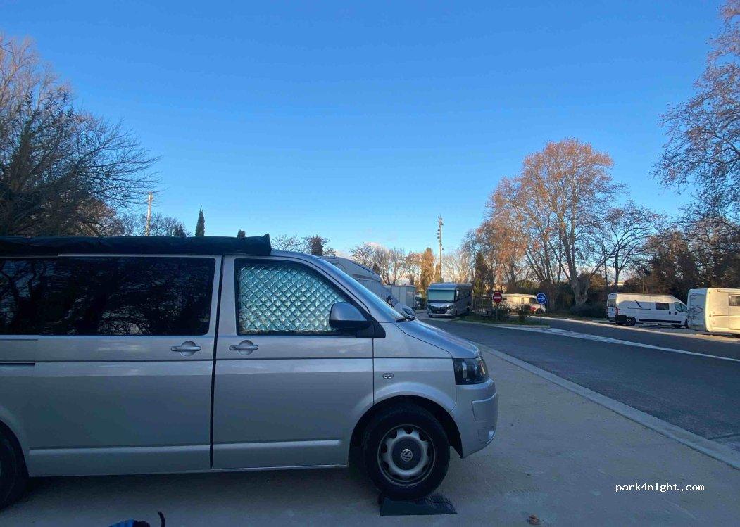 L'aire de stationnement pour Camping-Cars de Sauclières, Béziers