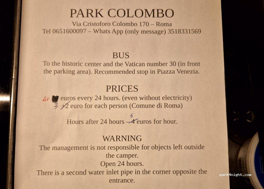 Area sosta camper 00154 Roma RM - Foto 4