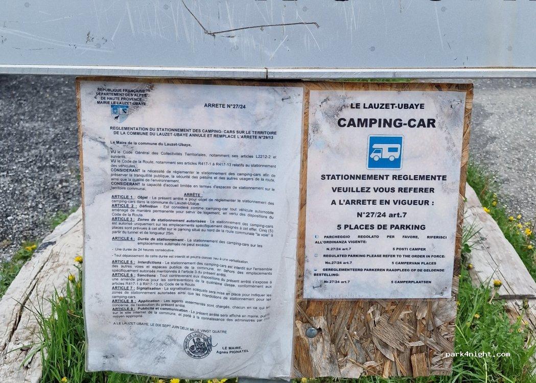 Aire de camping car du Lauzet-Ubaye - Foto 6