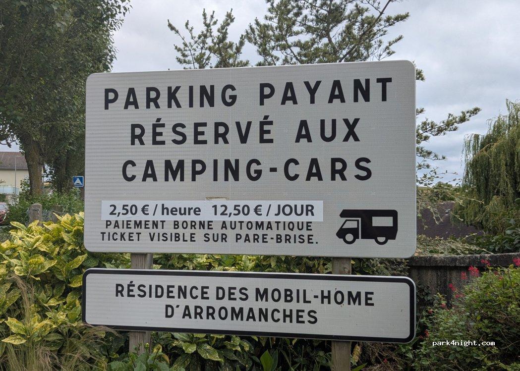 Parking payant pour Camping Car Arromanches - Foto 5