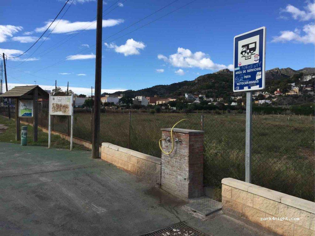 ÁREA DE AUTOCARAVANAS de Benicasim.