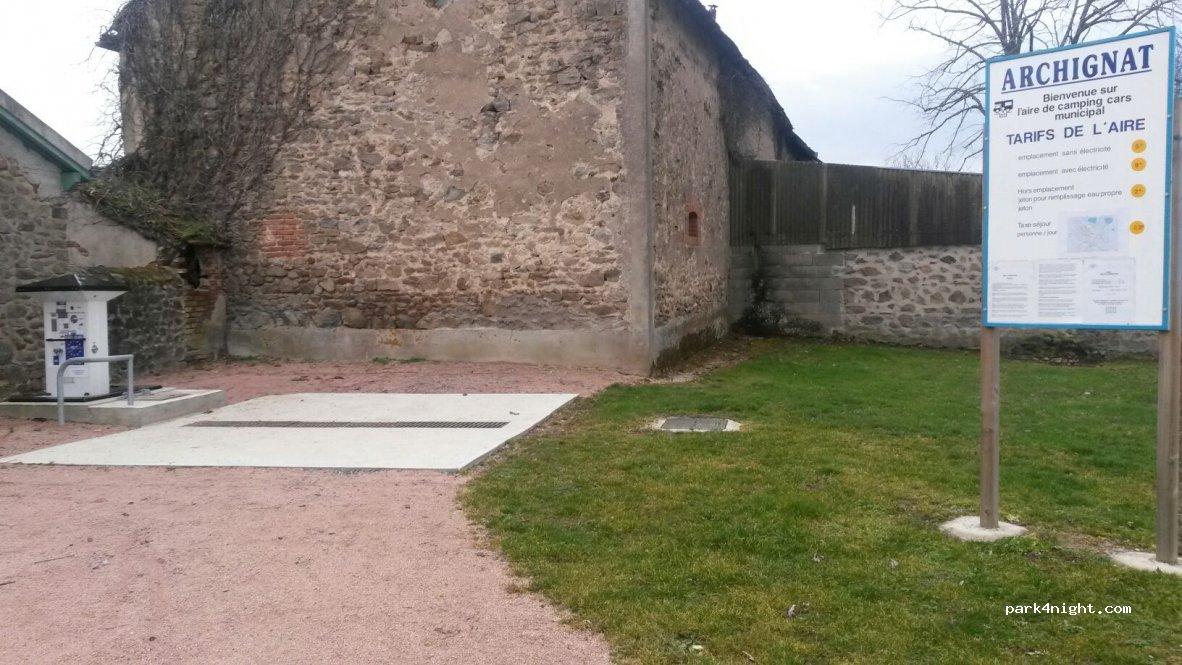 Aire de camping-car municipal Archignat