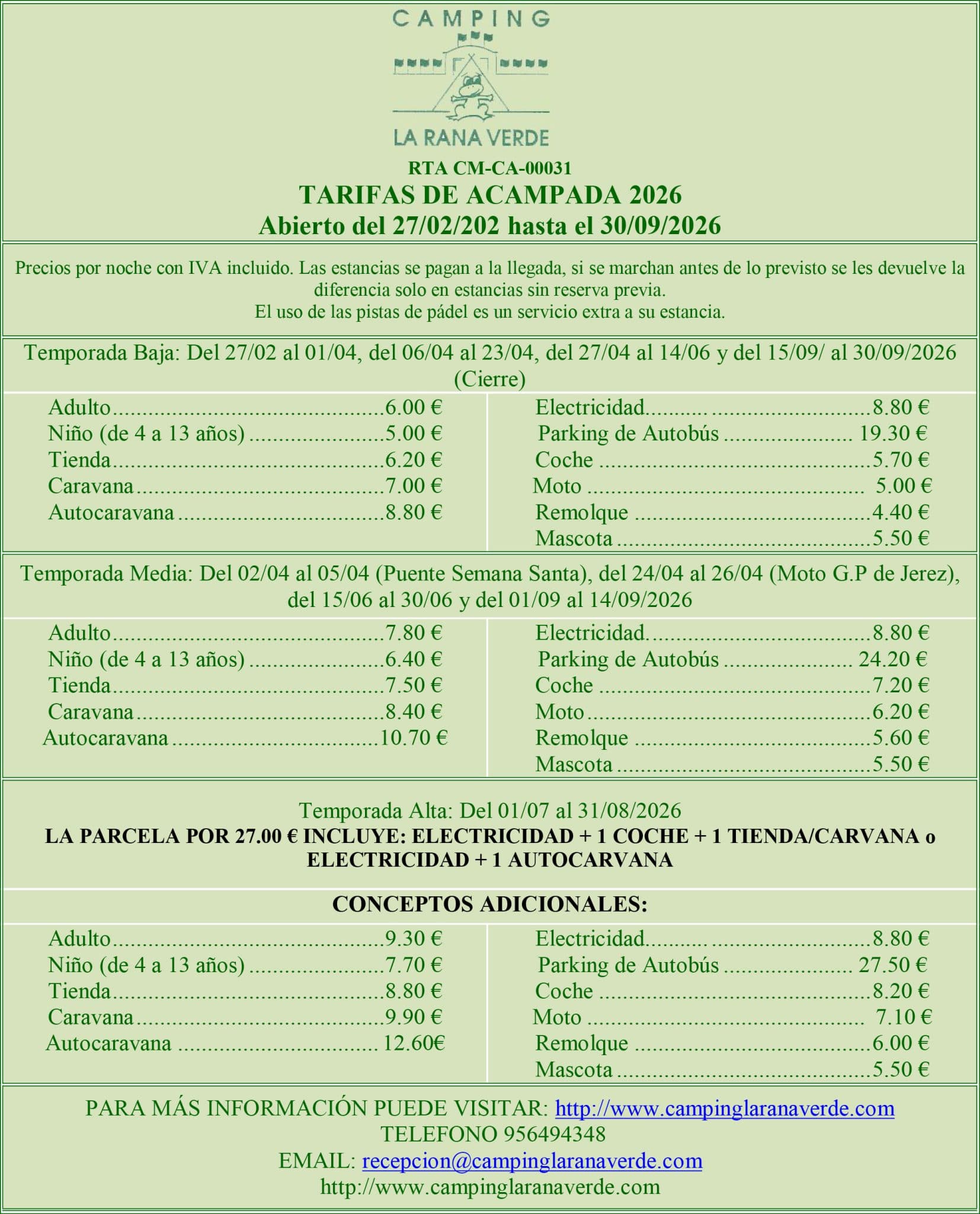 Camping La Rana Verde - Foto 1