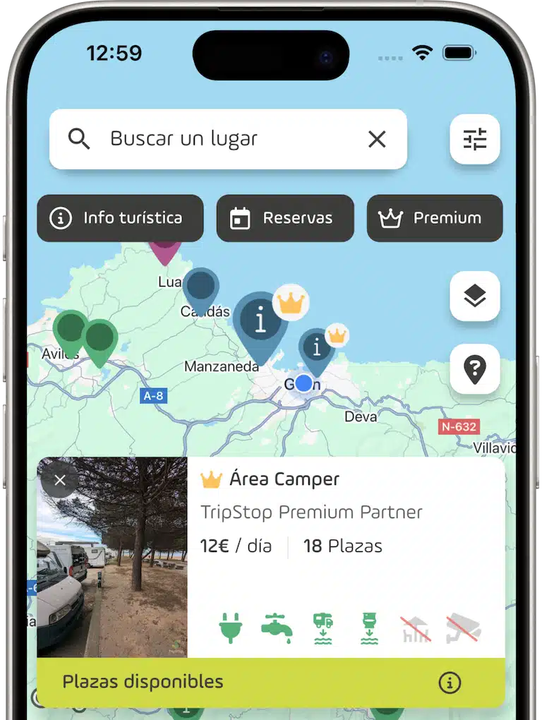 Área de autocaravanas Tinamayor Camper Park