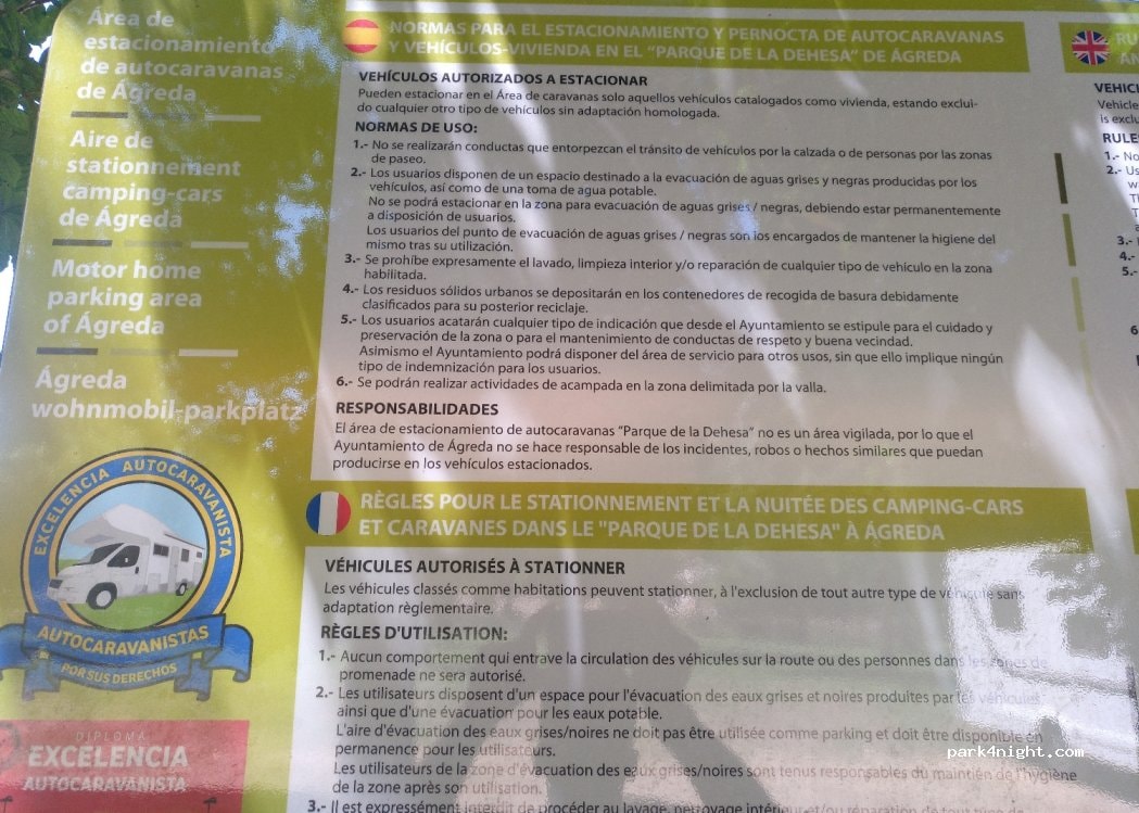 Área autocaravanas Ágreda