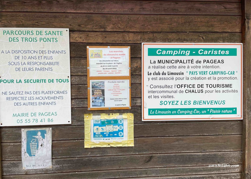 Camper parking Pageas