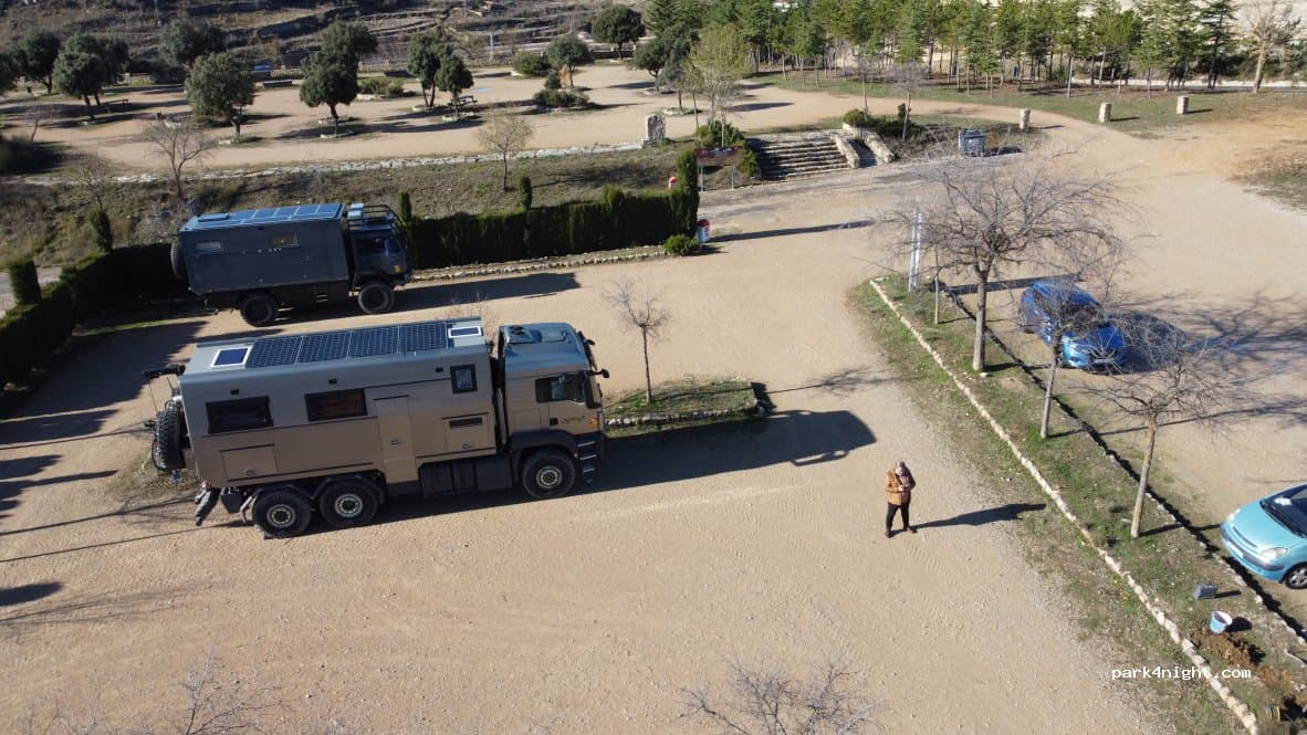 Área autocaravanas Castell de Morella