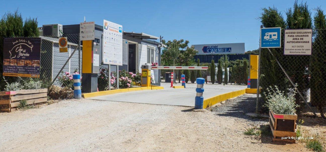Área autocaravanas Ciudad de Ronda