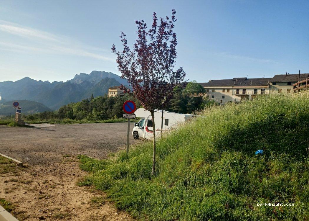 Área autocaravanas Sant Llorenç de Morunys