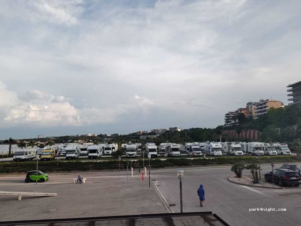 Area camper porto di Termoli