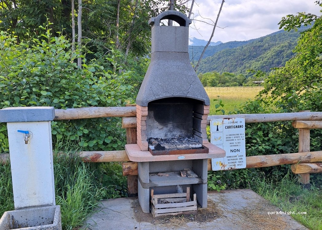 AREA SOSTA CAMPER CARTIGNANO