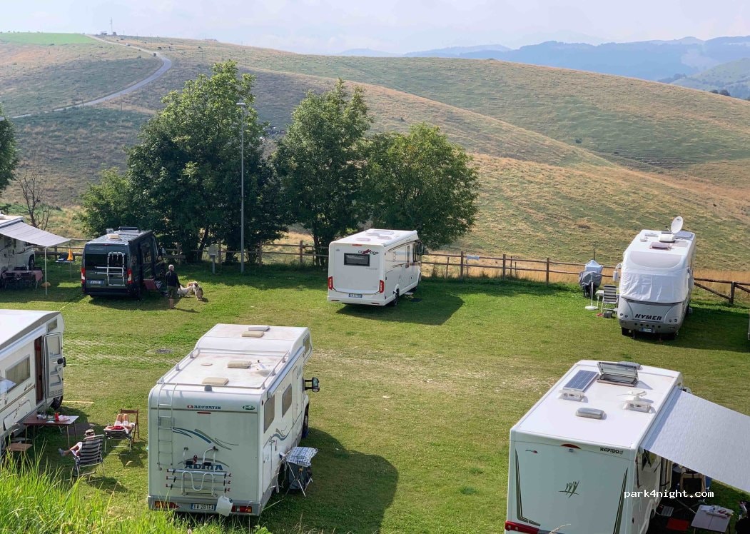 Conca Parpari sosta Camper