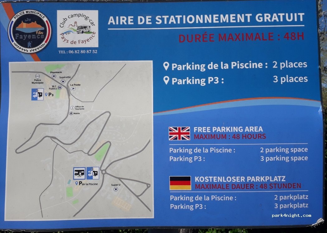 Aire de camping-car Fayence