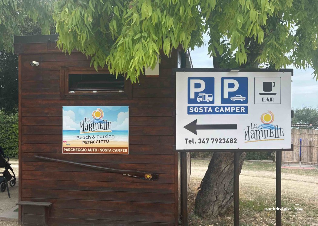 Area sosta camper ed auto "Le Marinelle beach & parking"