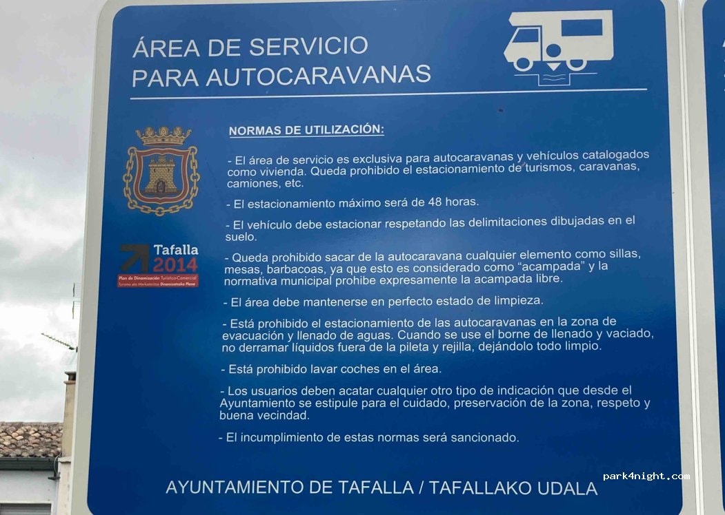Área de Autocaravanas de Tafalla