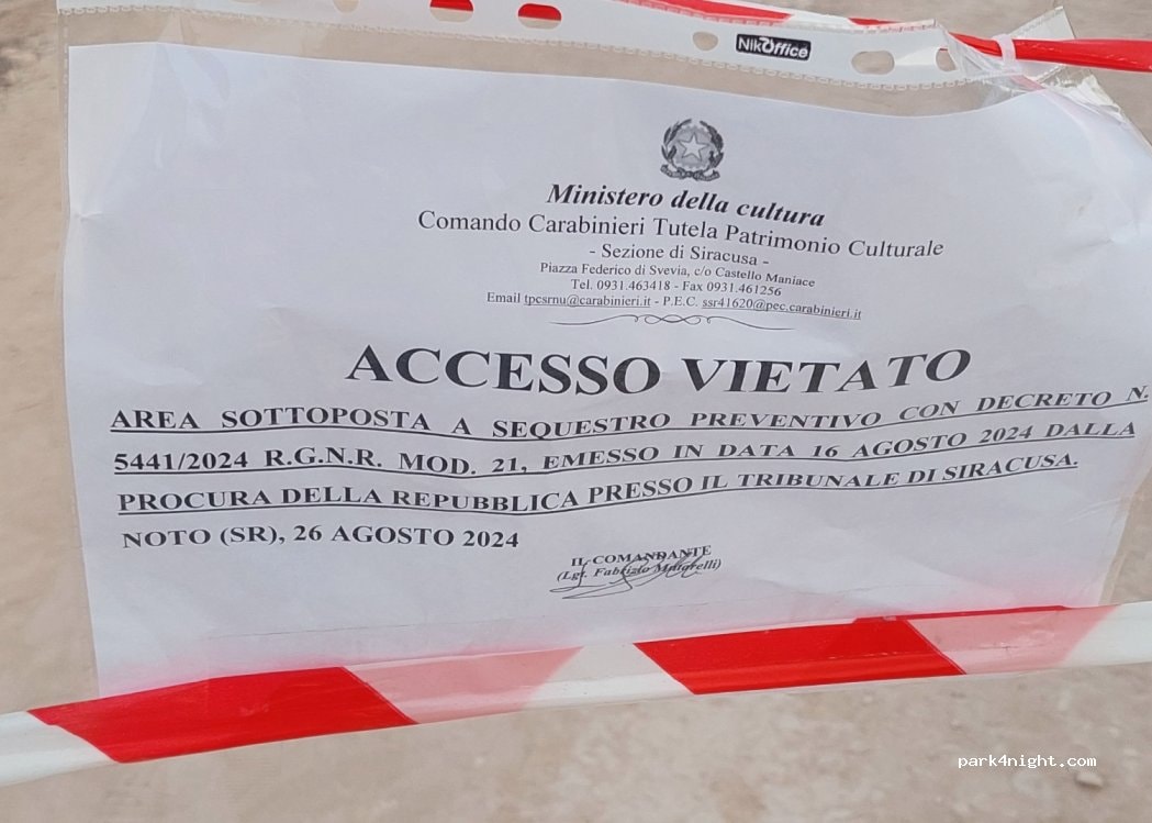 Camper Parking Area - Calamosche