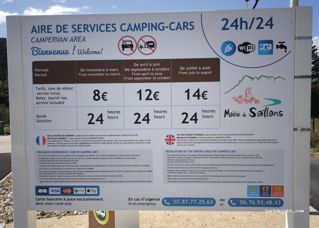 Aire Municipale de Stationnement et de Service Camping car
