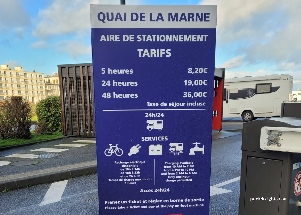 Aire camping-car Dieppe Mal. Foch