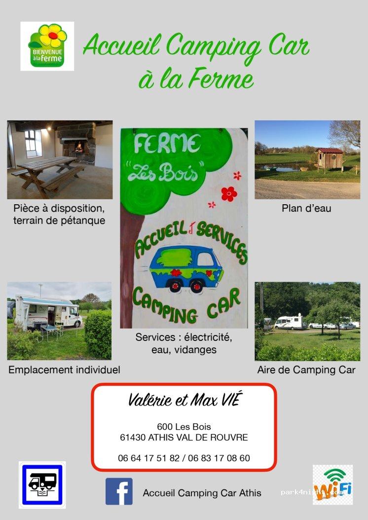 Accueil Camping-car. Bienvenue à la Ferme