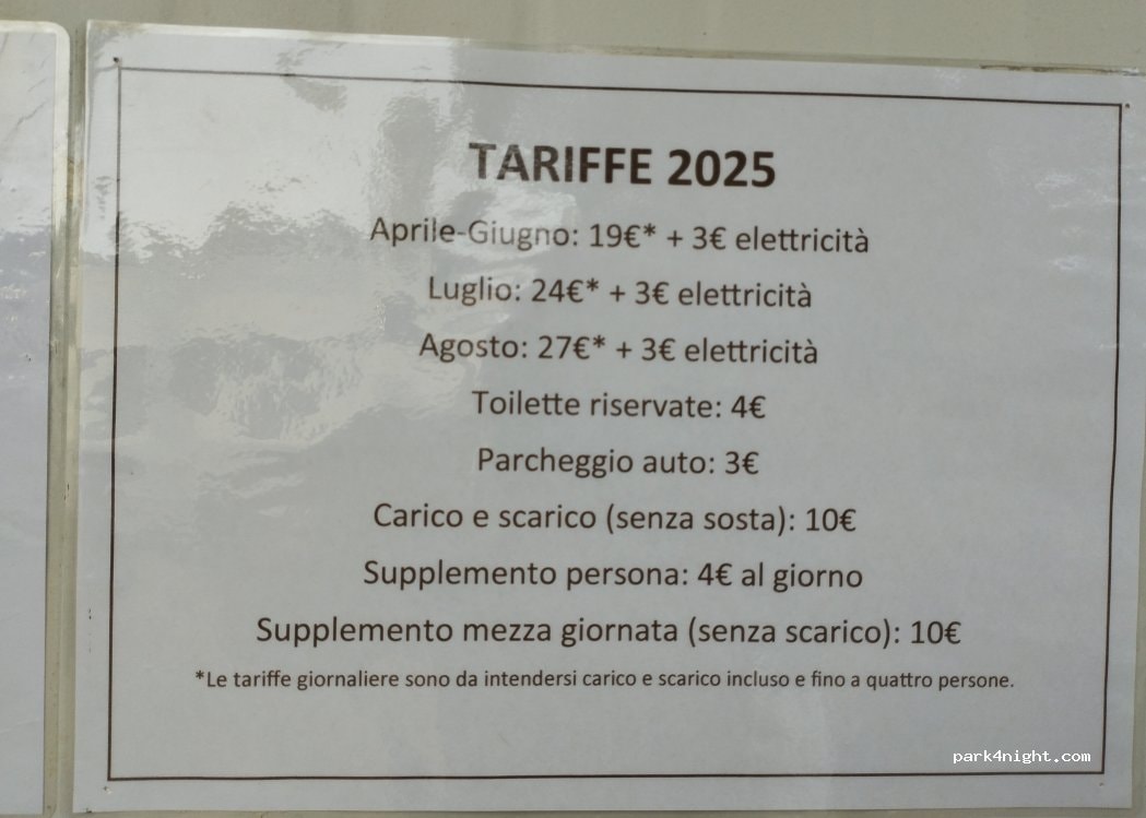 Area Sosta Camper Tanca Di Orri'