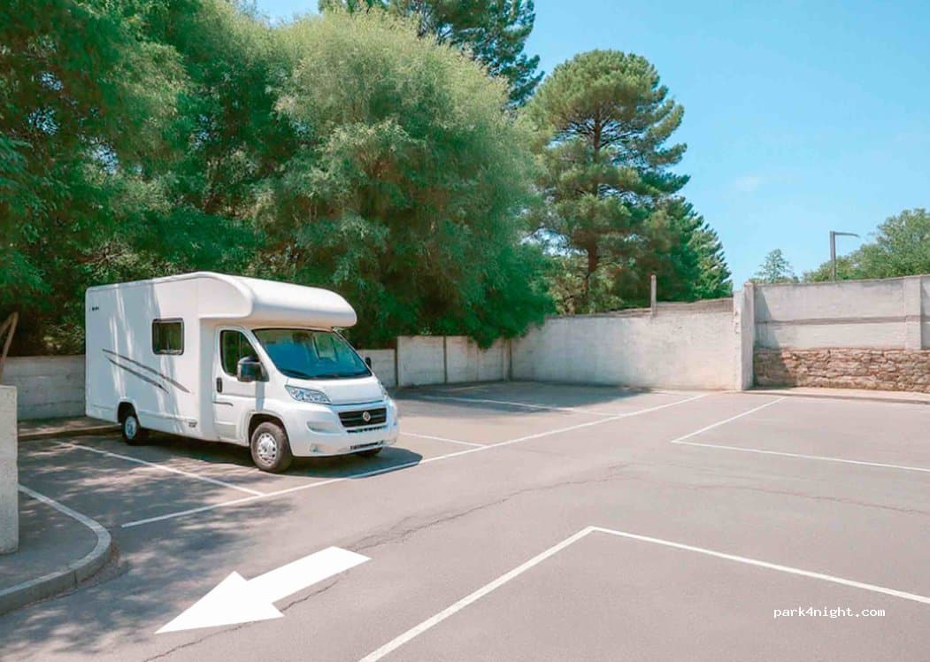 Parking Furgo Caravanas Santiga