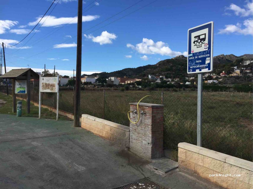 ÁREA DE AUTOCARAVANAS de Benicasim.