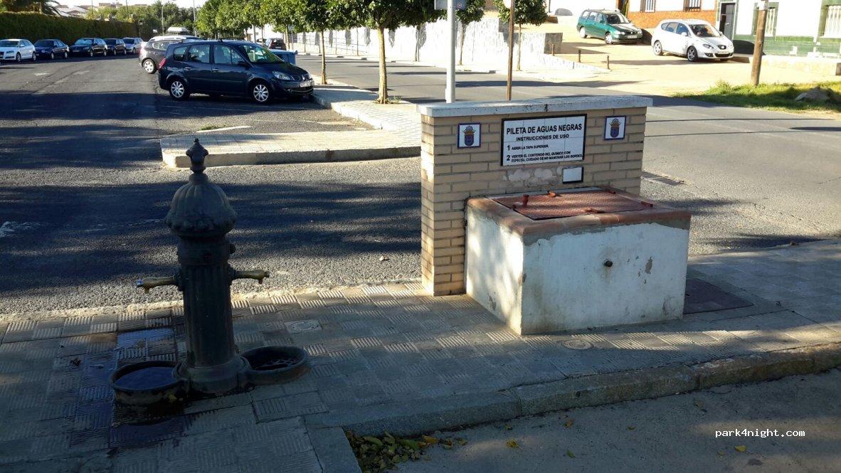 Área autocaravanas Valverde del Camino