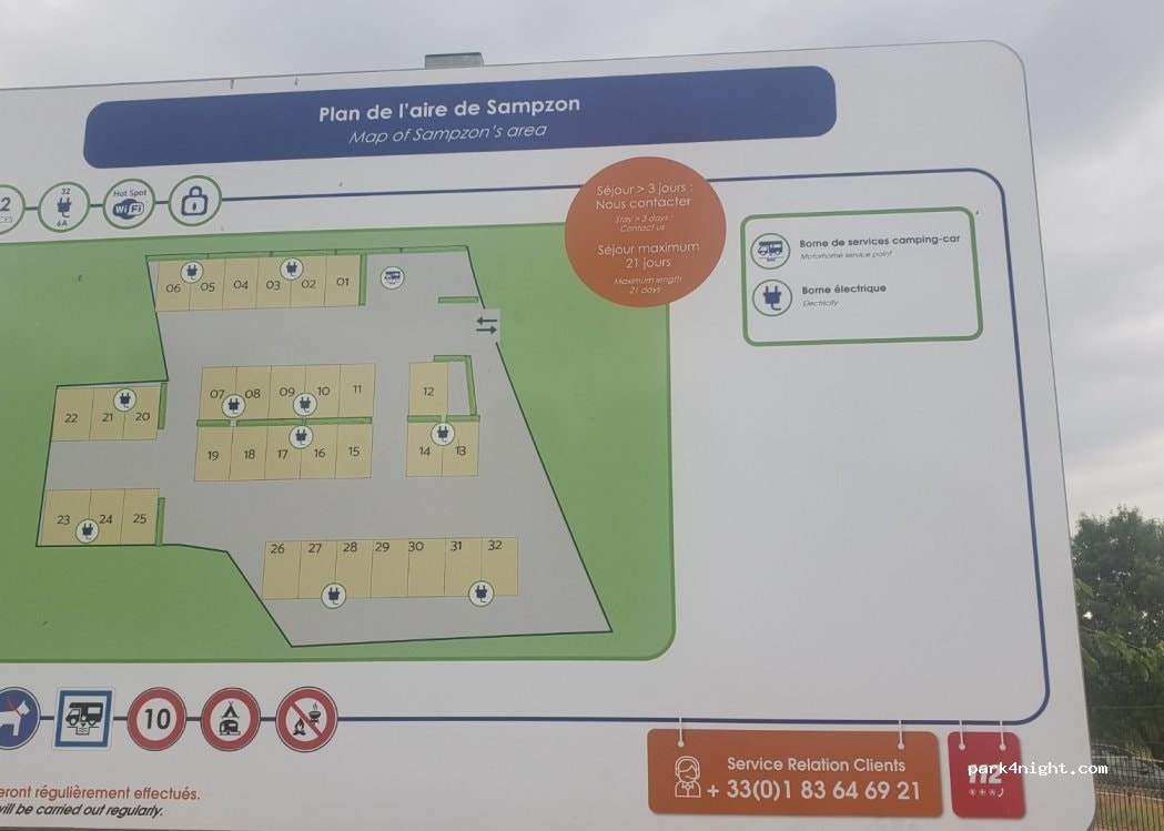Camping-car park de Sampzon