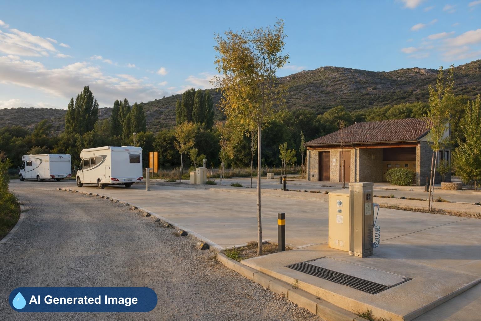 Área servicios autocaravanas