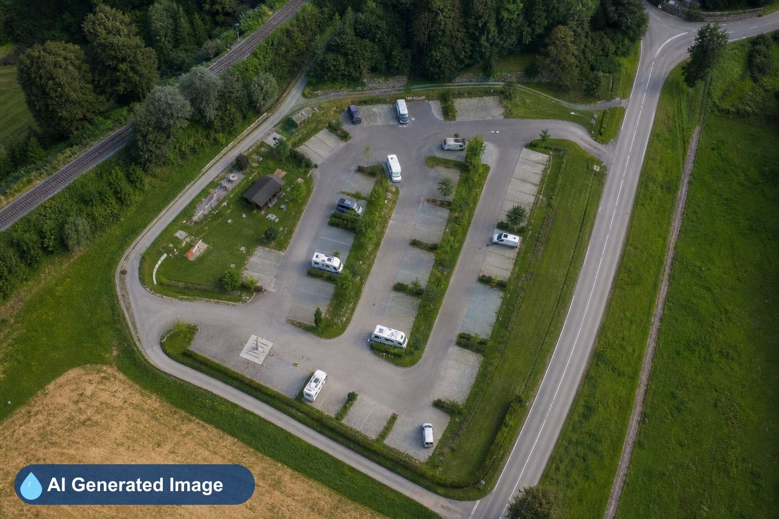 C&C motorhome/RV/van/camping-car parking space