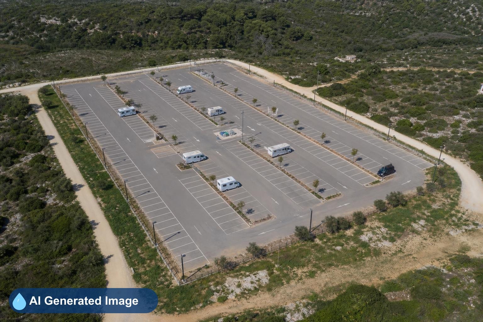 Aparcamiento Autocaravanas sin servicios
