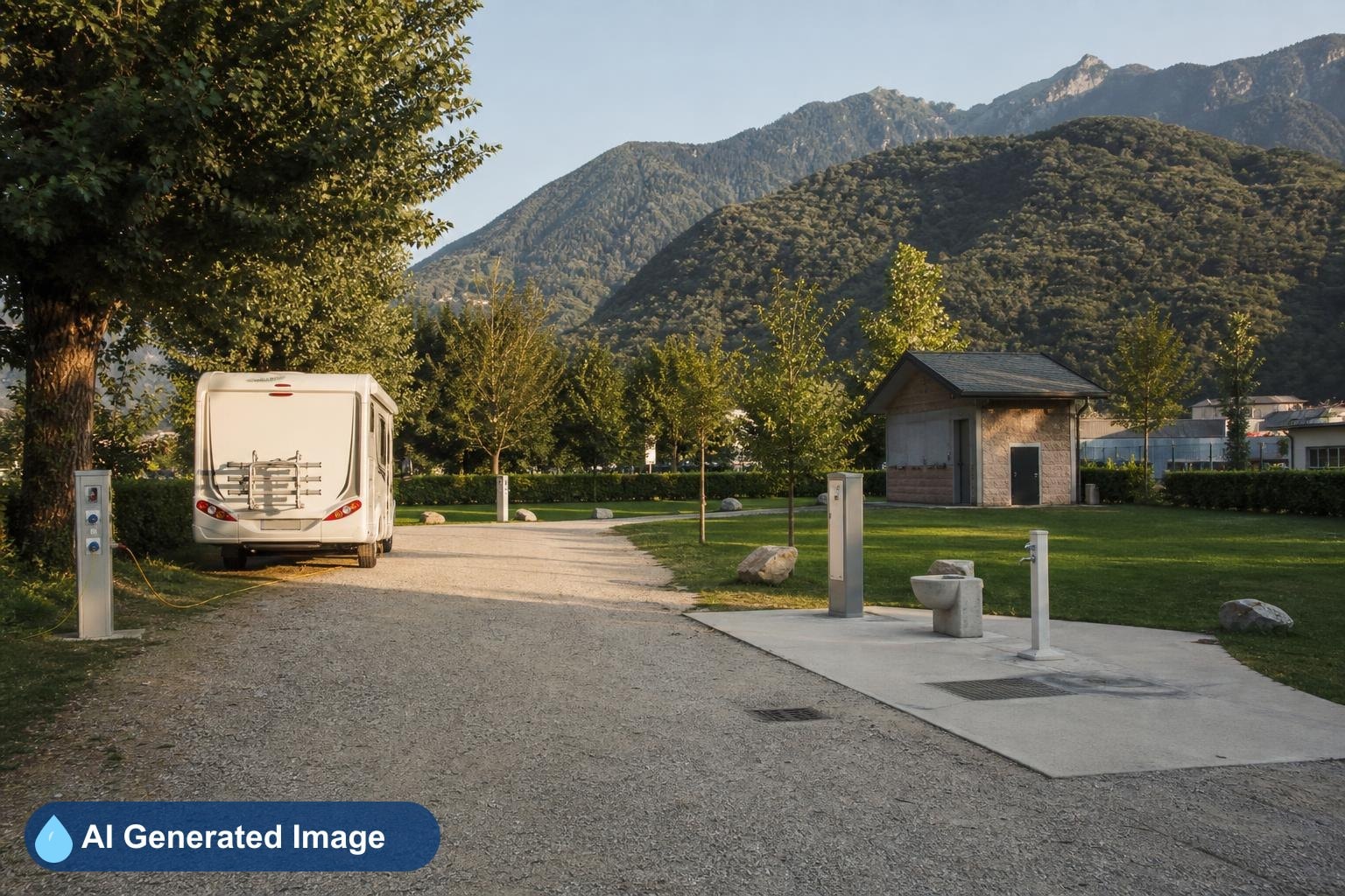 RV camper place + dump station