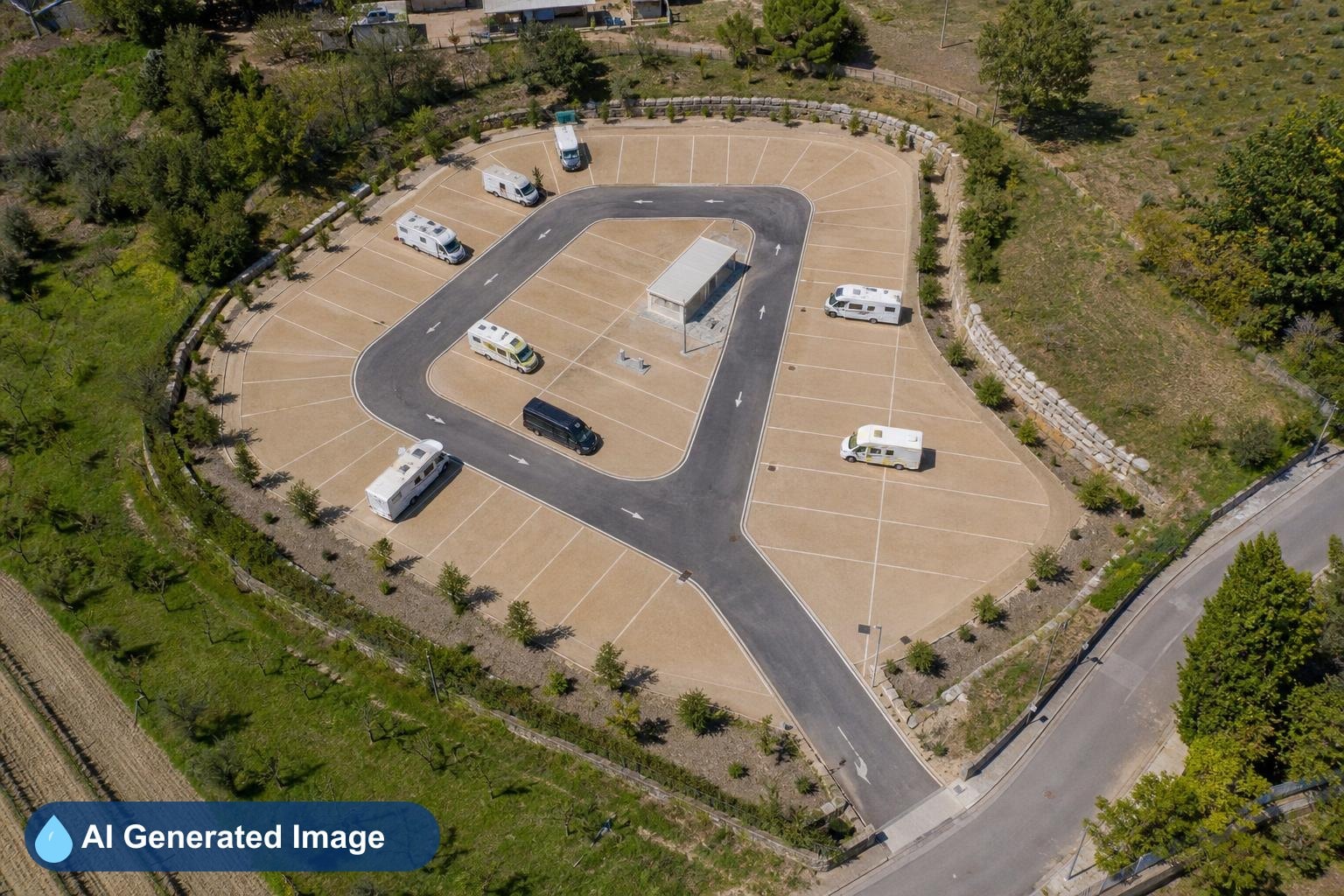 Area Autocaravanas con servicios aguas