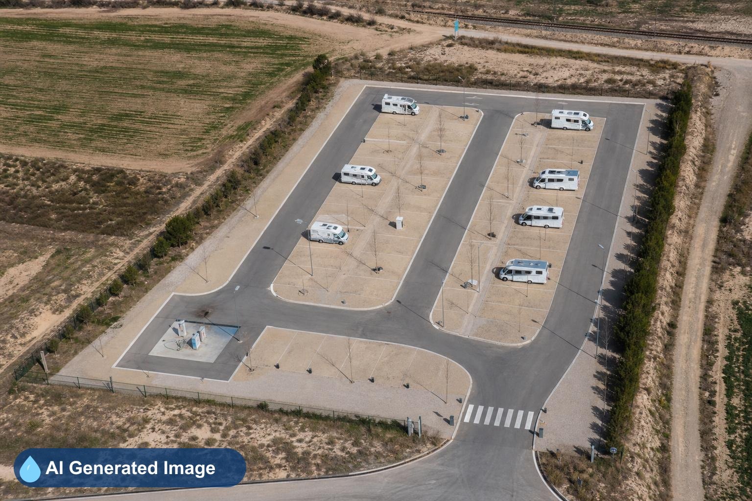 ÁREA DE SERVICIOS PARA AUTOCARAVANAS de Las Pedrosas.