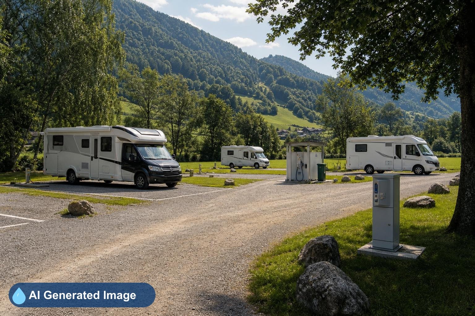 Stellplatz Badi Lauerz