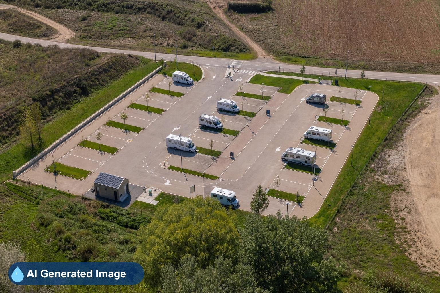 Área de servicios para autocaravanas de Biota