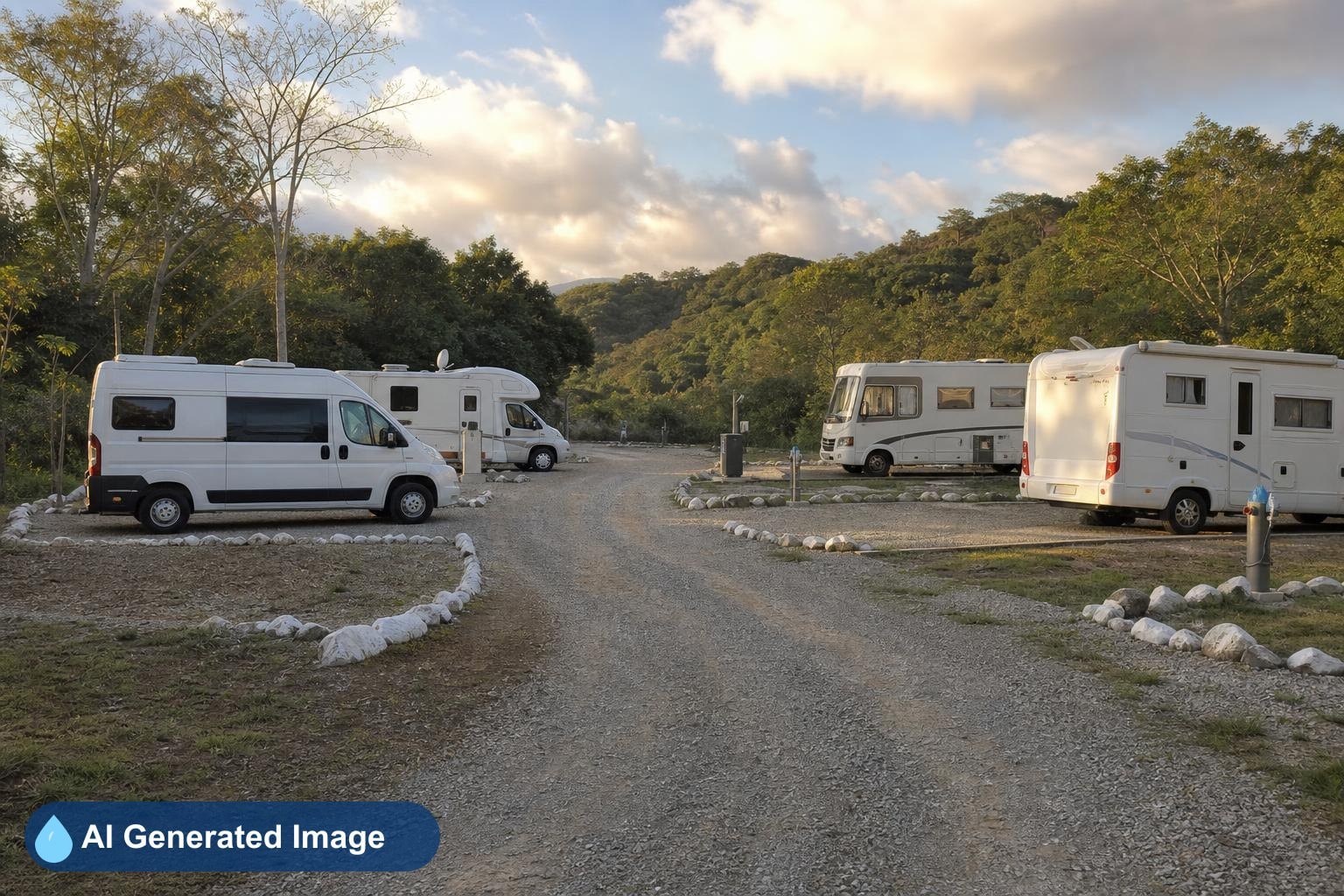 Cabañas sur de Guillen, trailer park.