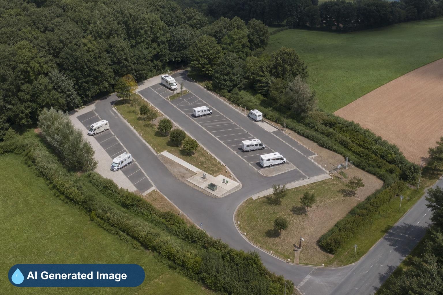 Aire de camping-car BOSMOREAU LES MINES