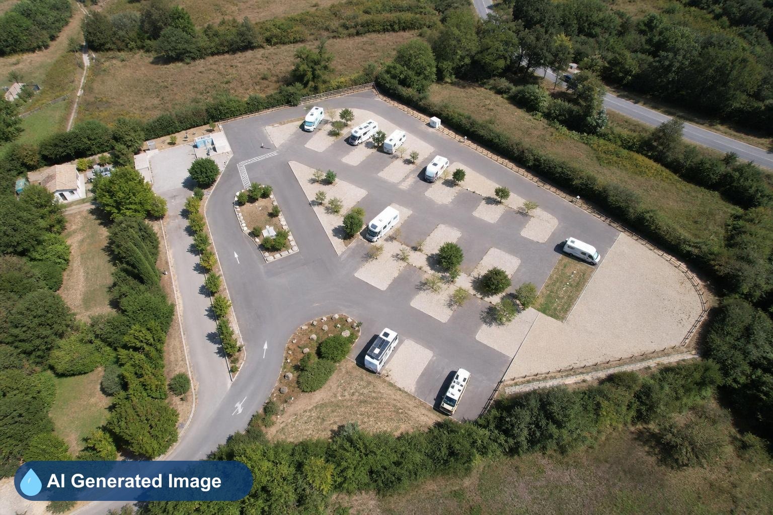 AIRE DE CAMPING-CAR FONS SUR LUSSAN