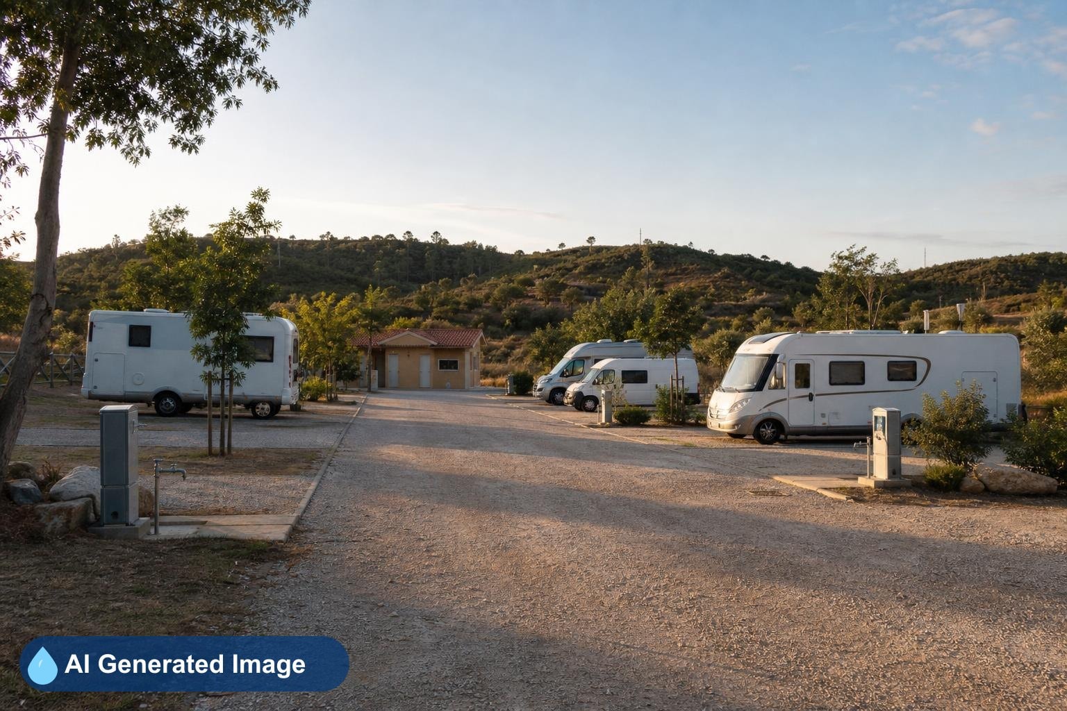 Estação serviço para autocaravanas